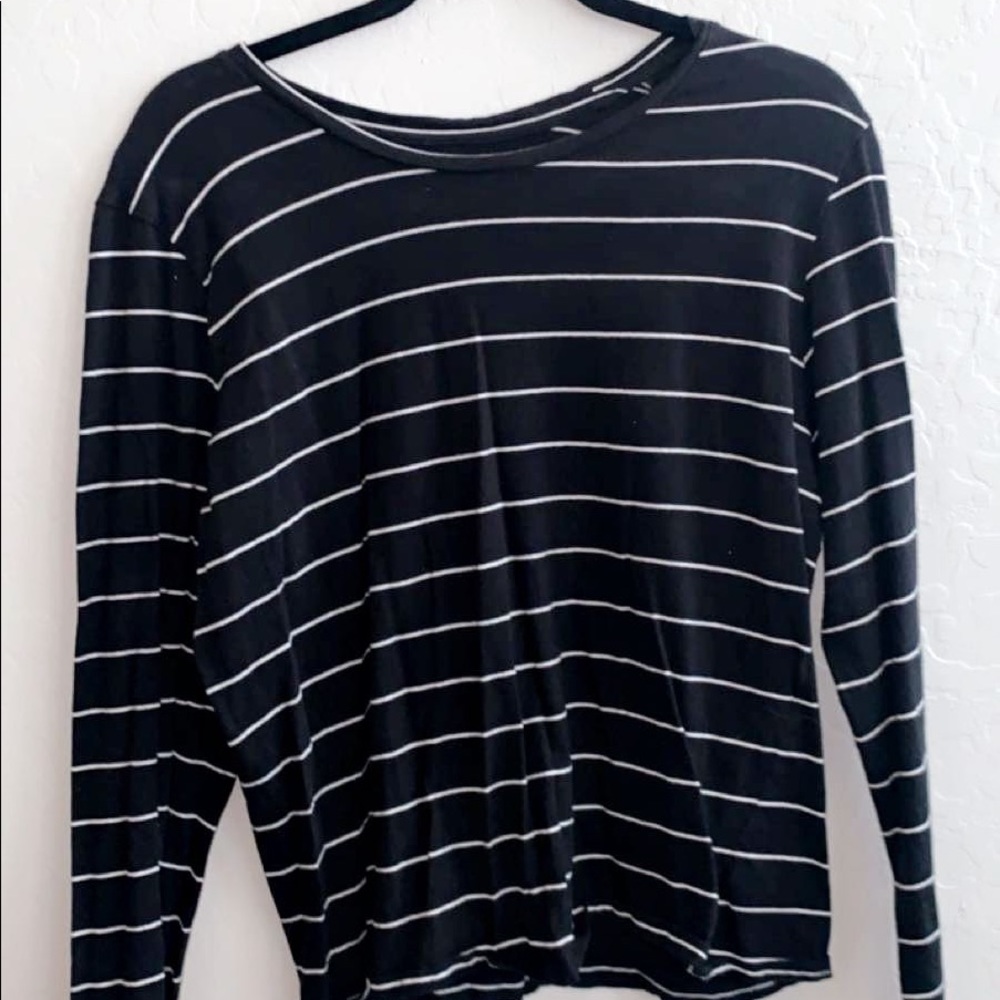 striped long sleeve shirt